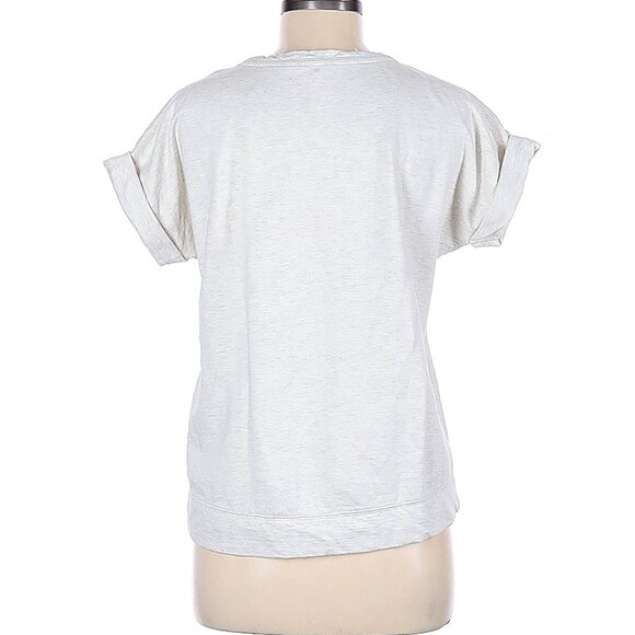 Style & Co. Petite Women's Lion Essential Sweatshirt Short Rolled Sleeves PM - Picture 2 of 3